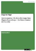 Literaturanalyse / Buchbeschreibung: Hans Magnus Enzensberger - Der Kurze Sommer der Anarchie