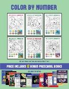 Activity Books for Toddlers for Kids Aged 2 to 4 (Color by Number): 20 printable color by number worksheets for preschool/kindergarten children. The p