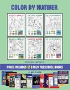 Learning Books for 4 Year Olds (Color by Number): 20 printable color by number worksheets for preschool/kindergarten children. The price of this book
