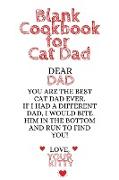 Blank Cookbook For Cat Dads