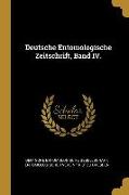 Deutsche Entomologische Zeitschrift, Band IV