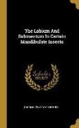 The Labium And Submentum In Certain Mandibulate Insects