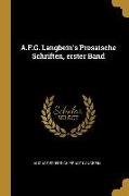A.F.G. Langbein's Prosaische Schriften, erster Band