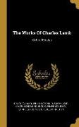 The Works Of Charles Lamb: Critical Essays