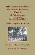 18th Century Records of the German Lutheran Church of Philadelphia, Pennsylvania (St. Michael's and Zion)