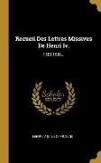 Recueil Des Lettres Missives De Henri Iv.: 1585-1589