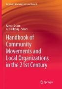 Handbook of Community Movements and Local Organizations in the 21st Century