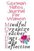 Sermon Notes Journal For Women
