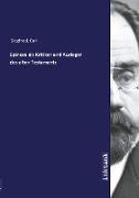 Spinoza als Kritiker und Ausleger des alten Testaments
