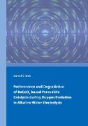 Performance and Degradation of BaCoO3 based Perovskite Catalysts during Oxygen Evolution in Alkaline Water Electrolysis