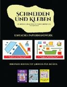 Einfaches Papierhandwerk (Schneiden und Kleben von Autos, Booten und Flugzeugen): Ein tolles Geschenk für Kinder, das viel Spaß macht