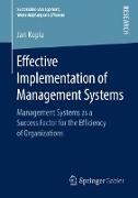 Effective Implementation of Management Systems