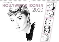 Hollywood Ikonen in Bleistift 2020 (Wandkalender 2020 DIN A3 quer)