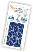 Flexistand (Icelandic Blue) | flexibler Handyaufsteller | für alle Handys und Mini-Tablets | superflach | stufenlos verstellbar | hochkant und quer | passt in jede Hosentasche