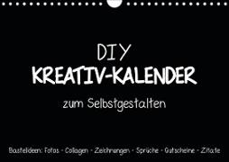 Bastelkalender: DIY Kreativ-Kalender -schwarz- (Wandkalender 2020 DIN A4 quer)