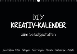 Bastelkalender: DIY Kreativ-Kalender -schwarz- (Wandkalender 2020 DIN A3 quer)