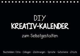 Bastelkalender: DIY Kreativ-Kalender -schwarz- (Tischkalender 2020 DIN A5 quer)