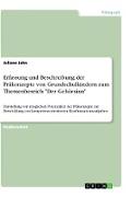 Erfassung und Beschreibung der Präkonzepte von Grundschulkindern zum Themenbereich "Der Gehörsinn"