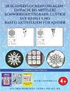 Schneeflocken-Vorlage (28 Schneeflockenvorlagen - einfache bis mittlere Schwierigkeitsgrade, lustige DIY-Kunst und Bastelaktivitäten für Kinder): Kuns