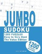 Jumbo Sudoku: 1200 Puzzles with 4 Levels