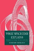 What Spacetime Explains