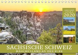 SÄCHSISCHE SCHWEIZ - Märchenland an der Elbe (Tischkalender 2020 DIN A5 quer)