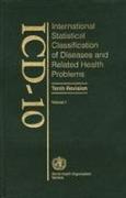 ICD-10 International Statistical Classification of Diseases and Related Health Problems