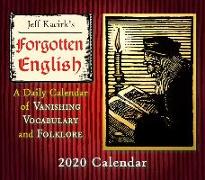 JEFF KACIRKS FORGOTTEN ENGLISH 2020 CALE