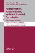 Approximation, Randomization, and Combinatorial Optimization. Algorithms and Techniques