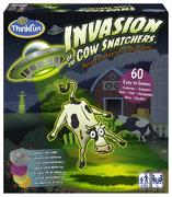 ThinkFun - 76374 - Invasion of the Cow Snatchers von ThinkFun - Das lustige Logikspiel, bei dem magnetische Kühe ins UFO gebeamt werden. Ein Einzelspieler Knobelspiel mit dem gewissen etwas für Spieler ab 8 Jahren