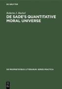 De Sade¿s quantitative moral universe