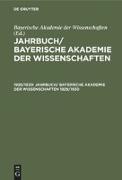 Jahrbuch/ Bayerische Akademie der Wissenschaften. 1929/1930