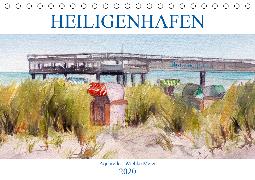 Heiligenhafen in Aquarell (Tischkalender 2020 DIN A5 quer)