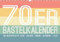 70er Jahre Bastelkalender - DIY Kreativ-Kalender zum Selbstgestalten (Wandkalender 2020 DIN A3 quer)