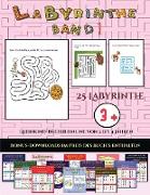 Kleinkind-Bücher online (Labyrinthe - Band 1): 25 vollfarbig bedruckbare Labyrinth-Arbeitsblätter für Vorschul-/Kindergartenkinder