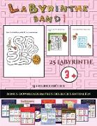 Kleinkinderbücher (Labyrinthe - Band 1): 25 vollfarbig bedruckbare Labyrinth-Arbeitsblätter für Vorschul-/Kindergartenkinder
