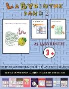 Die besten Bücher für Kleinkinder im Alter von 2 Jahren (Band 2): 25 vollfarbig bedruckbare Labyrinth-Arbeitsblätter für Vorschul-/Kindergartenkinder
