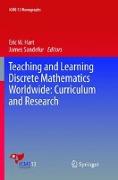 Teaching and Learning Discrete Mathematics Worldwide: Curriculum and Research