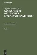 Kürschners Deutscher Literatur-Kalender auf das Jahr .... 59. Jahrgang 1984