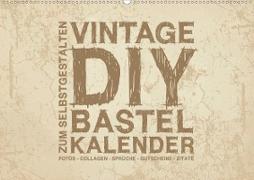 Vintage DIY Bastel-Kalender - Zum Selbstgestalten (Wandkalender 2020 DIN A2 quer)