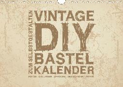 Vintage DIY Bastel-Kalender - Zum Selbstgestalten (Wandkalender 2020 DIN A4 quer)
