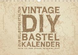 Vintage DIY Bastel-Kalender - Zum Selbstgestalten (Wandkalender 2020 DIN A3 quer)