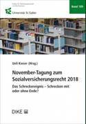 November-Tagung zum Sozialversicherungsrecht 2018