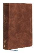 NKJV, Lucado Encouraging Word Bible, Leathersoft, Brown, Thumb Indexed, Comfort Print