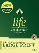 NLT Life Application Study Bible, Third Edition, Large Print (Red Letter, Hardcover, Indexed)