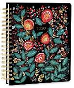 2020 High Note Dinara's Wildflowers in Gold 18-Month Weekly Deluxe Hardcover Planner