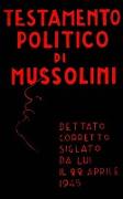 Testamento politico di Mussolini