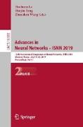 Advances in Neural Networks – ISNN 2019
