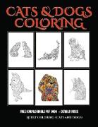 Adult Coloring (Cats and Dogs): Advanced coloring (colouring) books for adults with 44 coloring pages: Cats and Dogs (Adult colouring (coloring) books