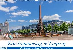 Ein Sommertag in Leipzig (Wandkalender 2020 DIN A2 quer)